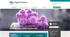 Desktop Screenshot of dignite-funeraire.fr