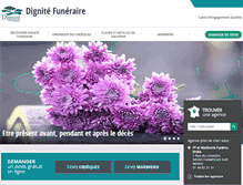 Tablet Screenshot of dignite-funeraire.fr